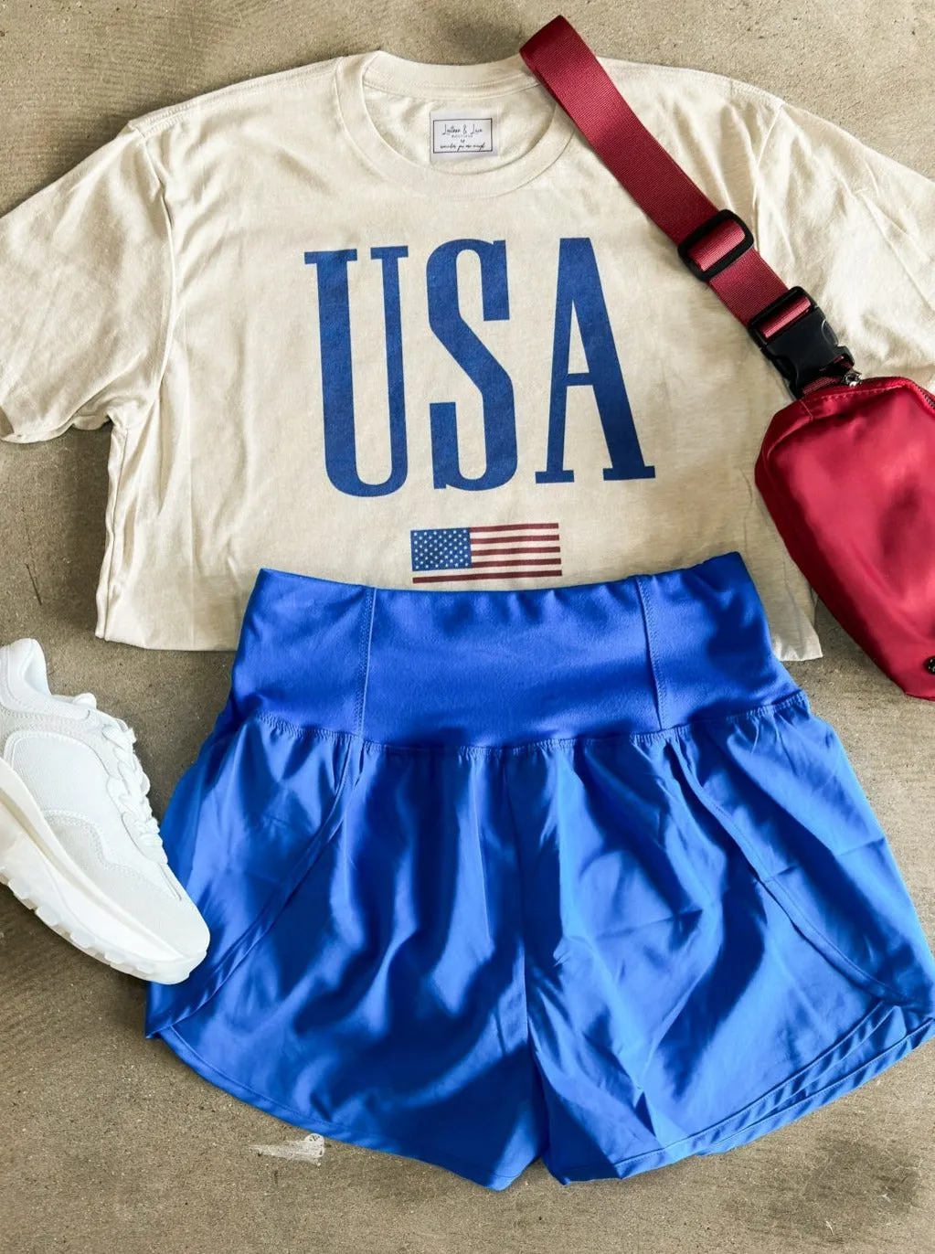 Navy USA Graphic Tee