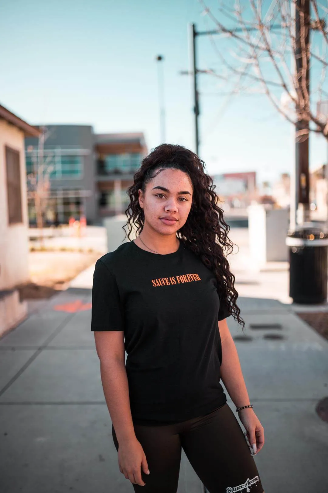Neon Orange Sauce Is Forever (S) | Black Tee