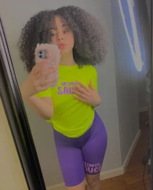 Neon Purple Glitter Drippin Sauce (V2) | Neon Yellow Tee