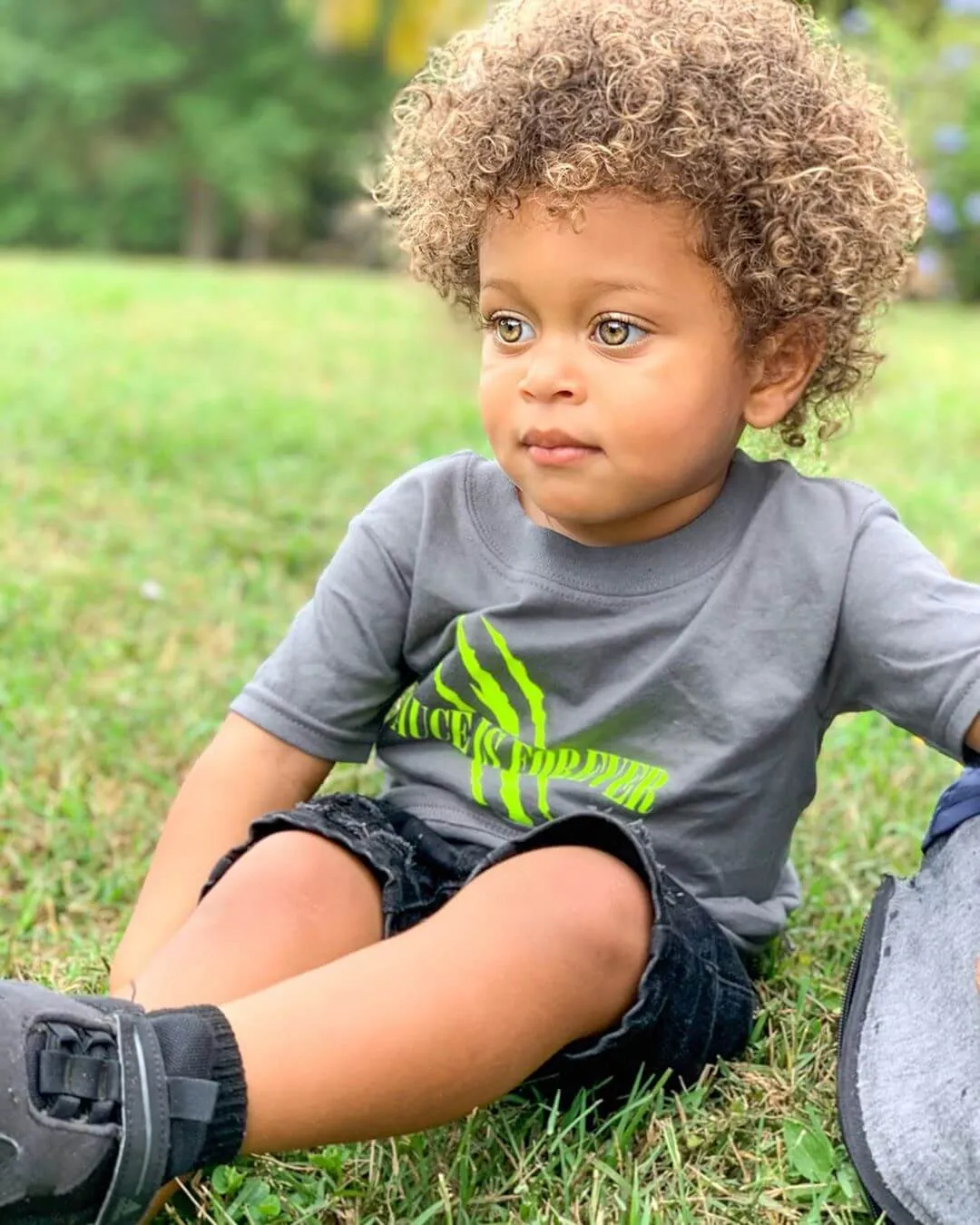 Neon Yellow Sauce Is Forever | Dark Gray Tee (Tiger Claw)
