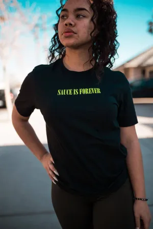 Neon Yellow Sauce Is Forever (S) | Black Tee