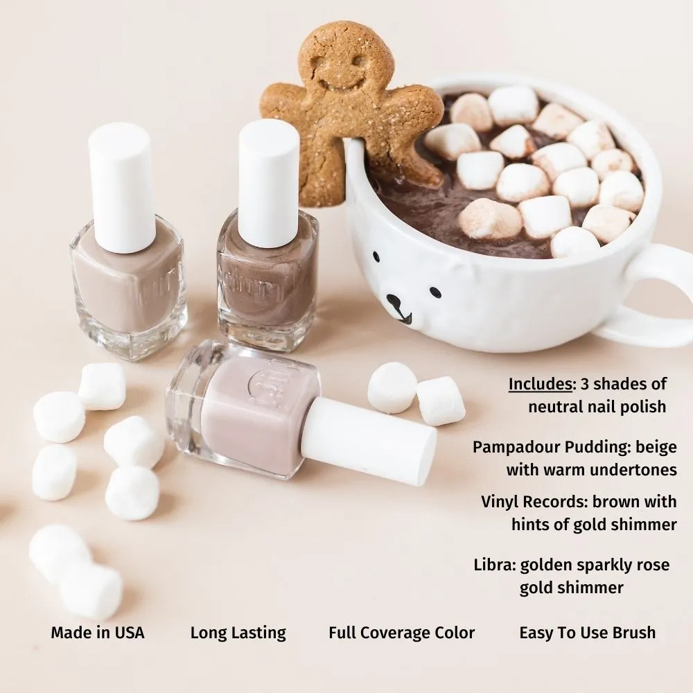 Neutrals with flare ✨, Nude Trio Nail Polish Set
