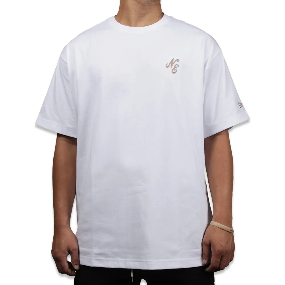 New Era Script Essential White Short Sleeve T-Shirt