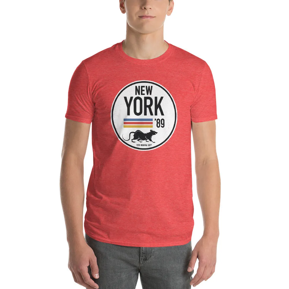 New York and its Unofficial Spirit Animal, The Rat — a Sarcastic Unisex Short-Sleeve T-Shirt