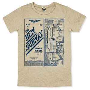 New York Vintage Subway Map Men's Tee