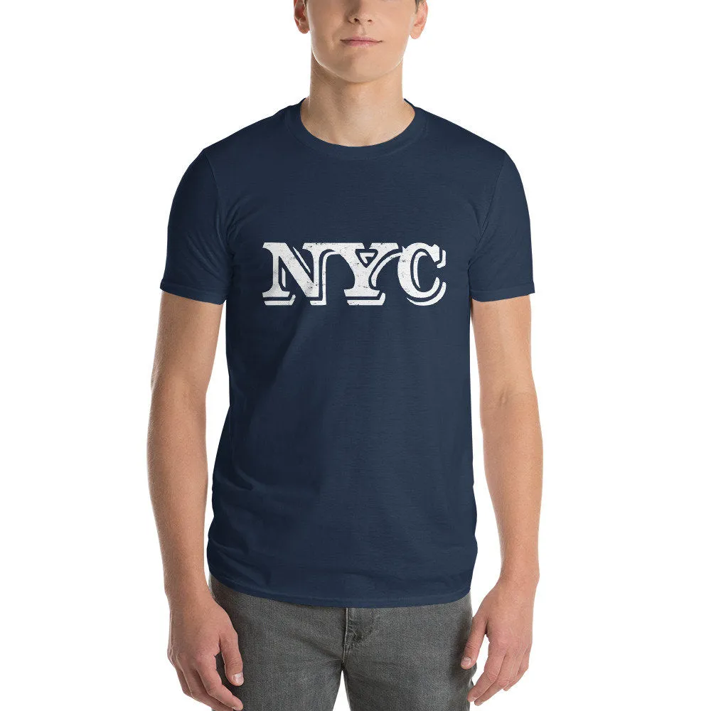 NYC Shadowfont — Retro Premium Unisex T-Shirt