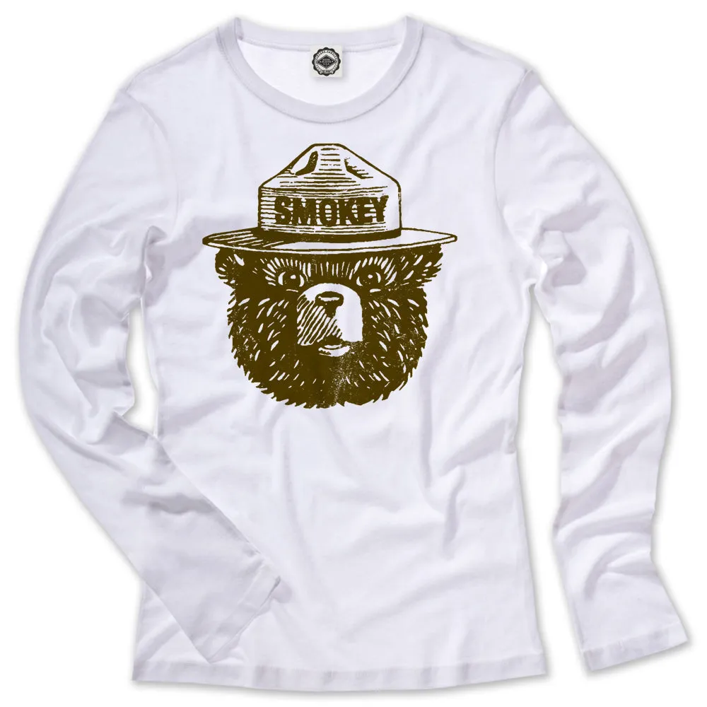 Official Smokey Bear Women's Long Sleeve Tee