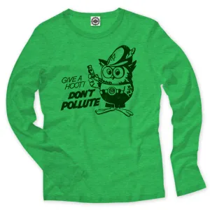 Official Woodsy Owl Kid's Long Sleeve Tee
