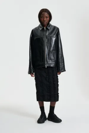 OLPA | JACKET LEATHER BLACK