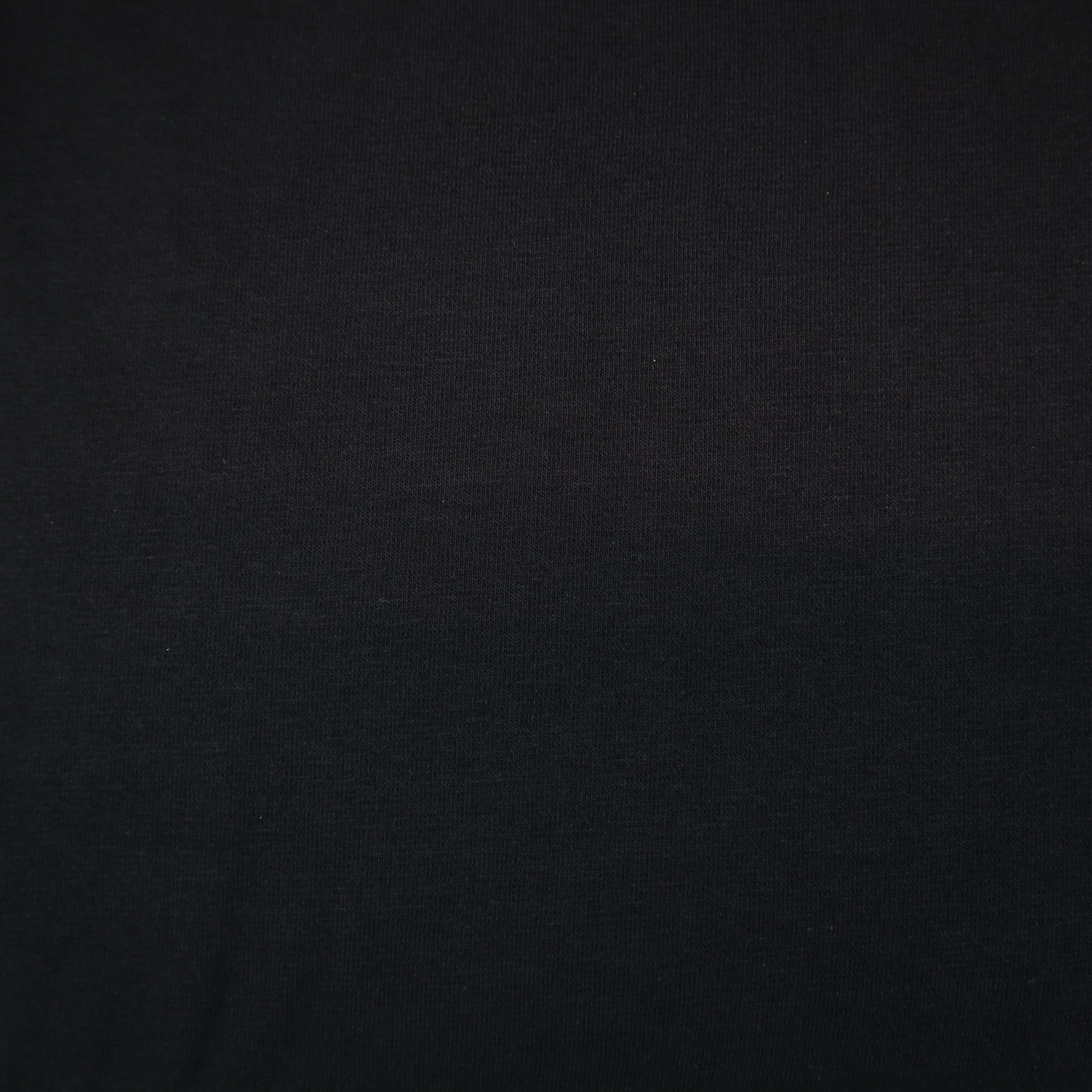 Organic Cotton Jersey in Plain Black