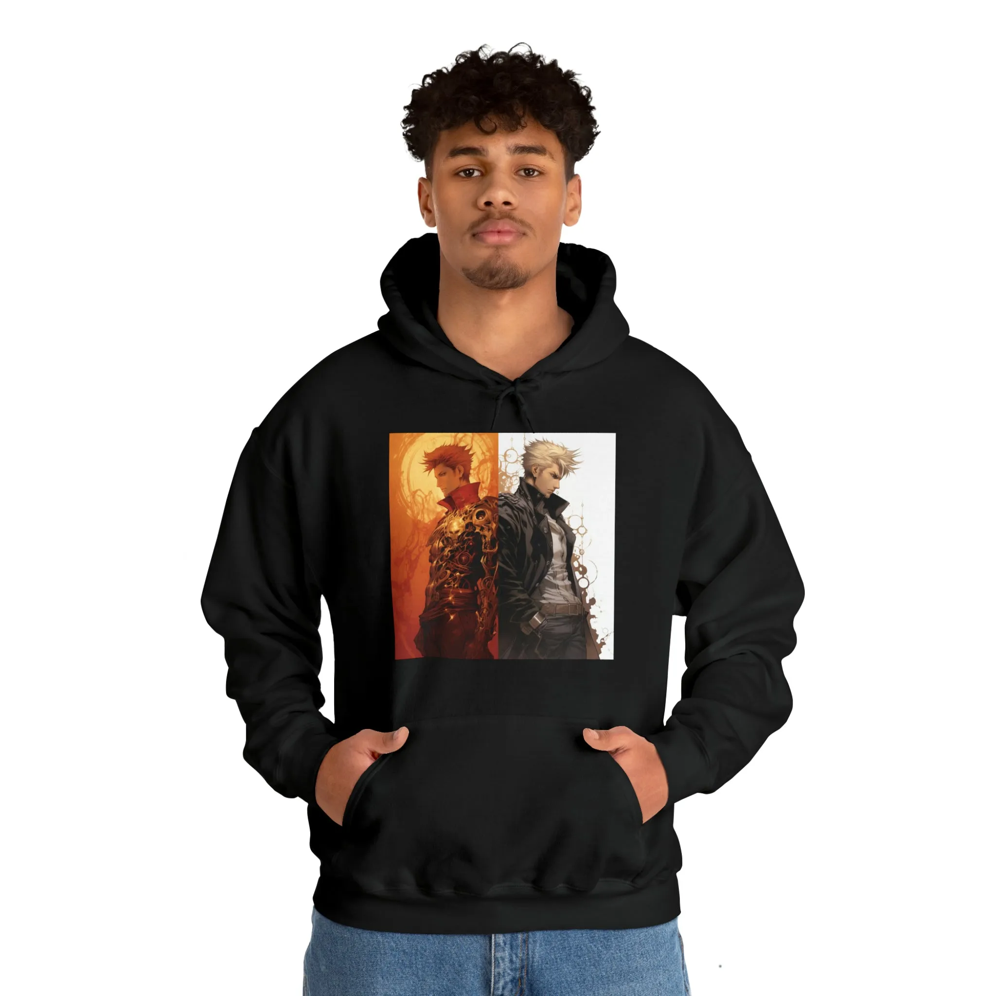 Orphen vs Trigun Inspired Graphic - Unisex Heavy Blend™ Hooded Sweatshirt