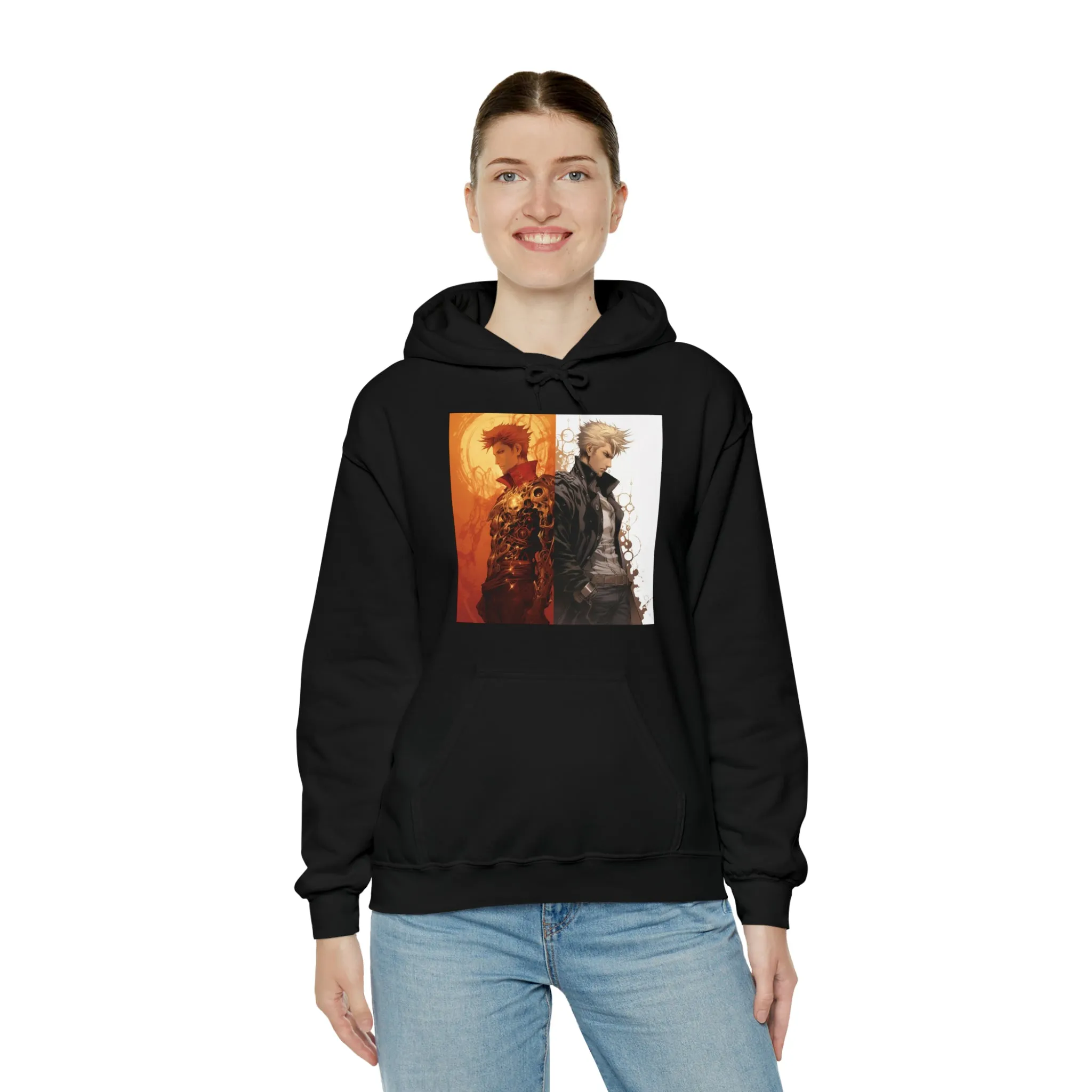 Orphen vs Trigun Inspired Graphic - Unisex Heavy Blend™ Hooded Sweatshirt