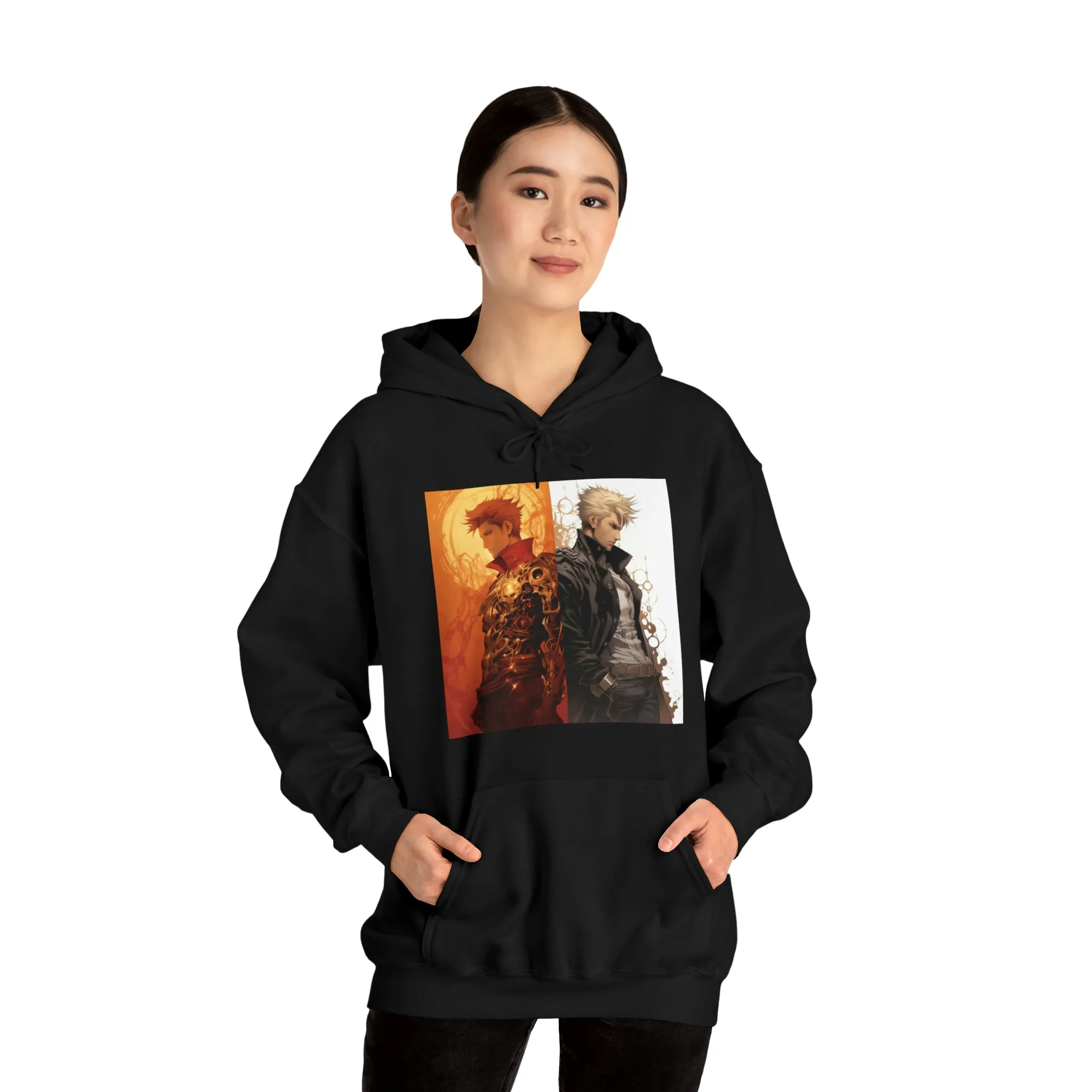 Orphen vs Trigun Inspired Graphic - Unisex Heavy Blend™ Hooded Sweatshirt