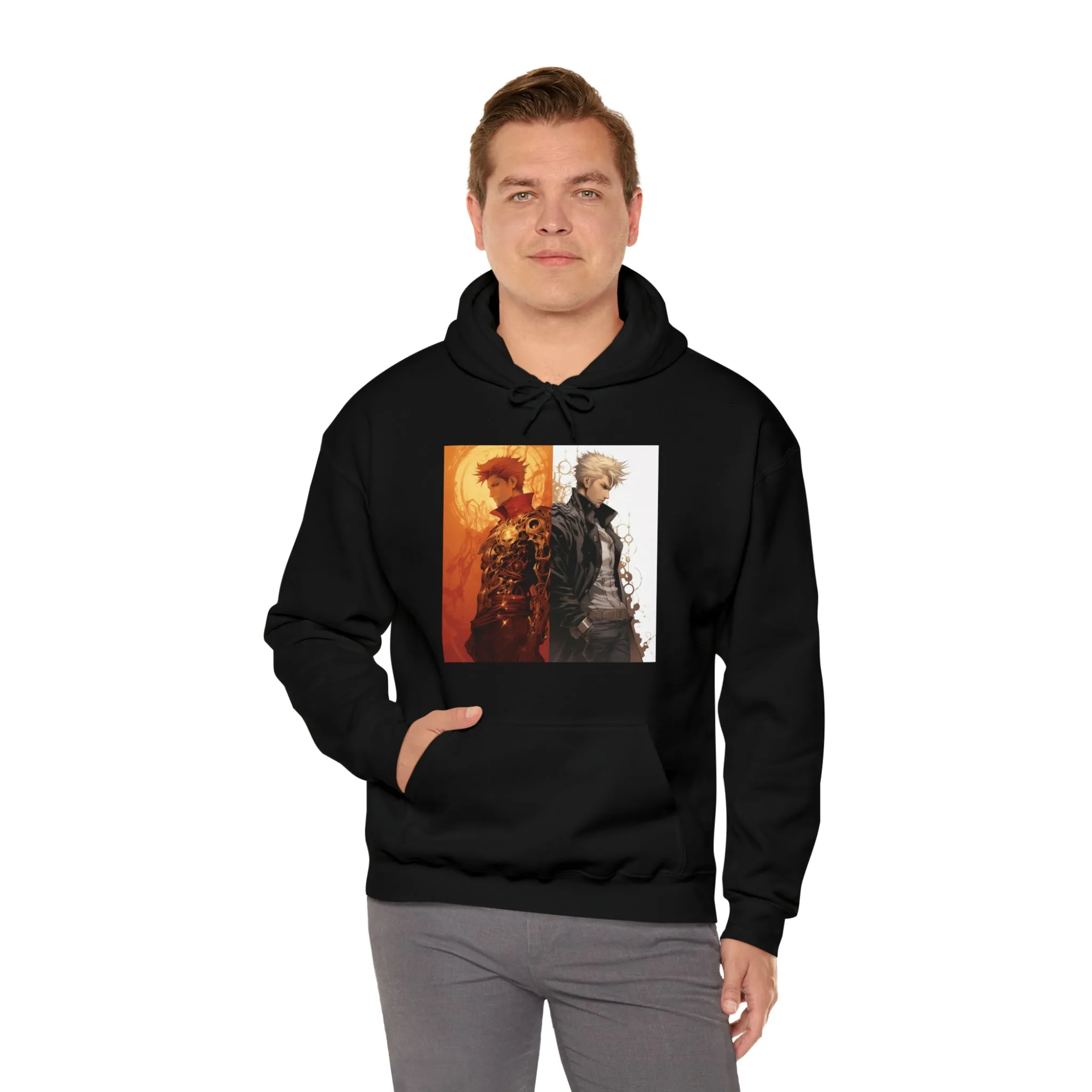 Orphen vs Trigun Inspired Graphic - Unisex Heavy Blend™ Hooded Sweatshirt