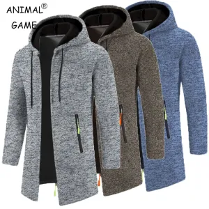 Oversized Hooded Sweatshirt Jacket for Men