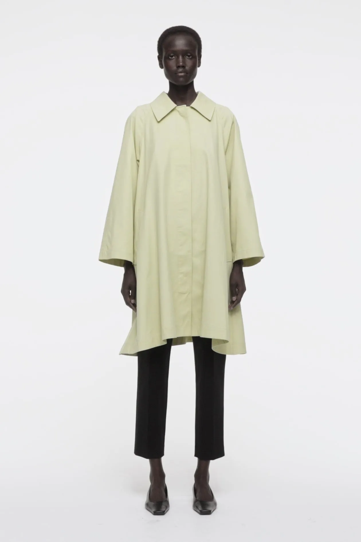Oversized voluminous car coat