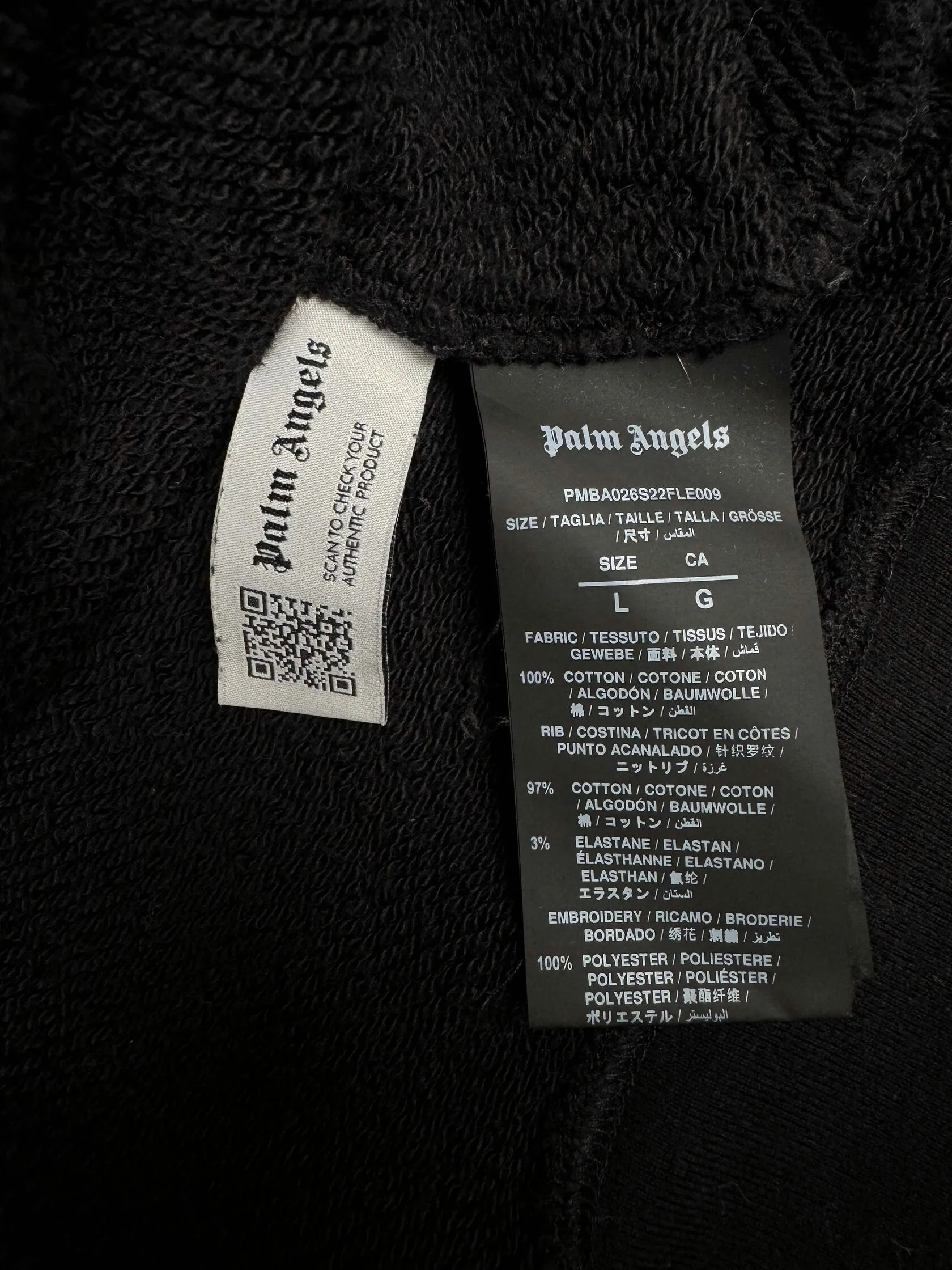 Palm Angels Embroidered Palm Sweatshirt - Black