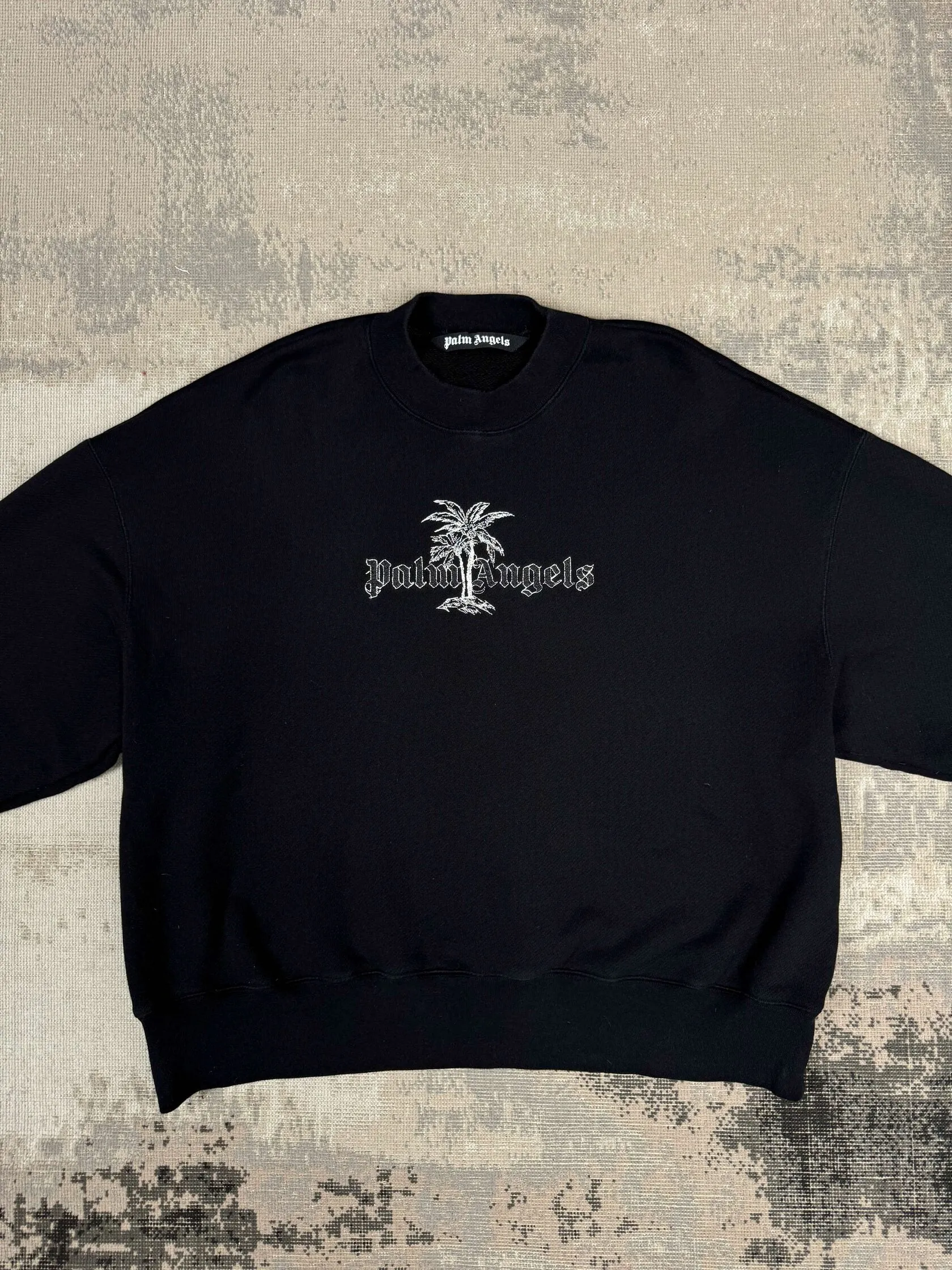 Palm Angels Embroidered Palm Sweatshirt - Black