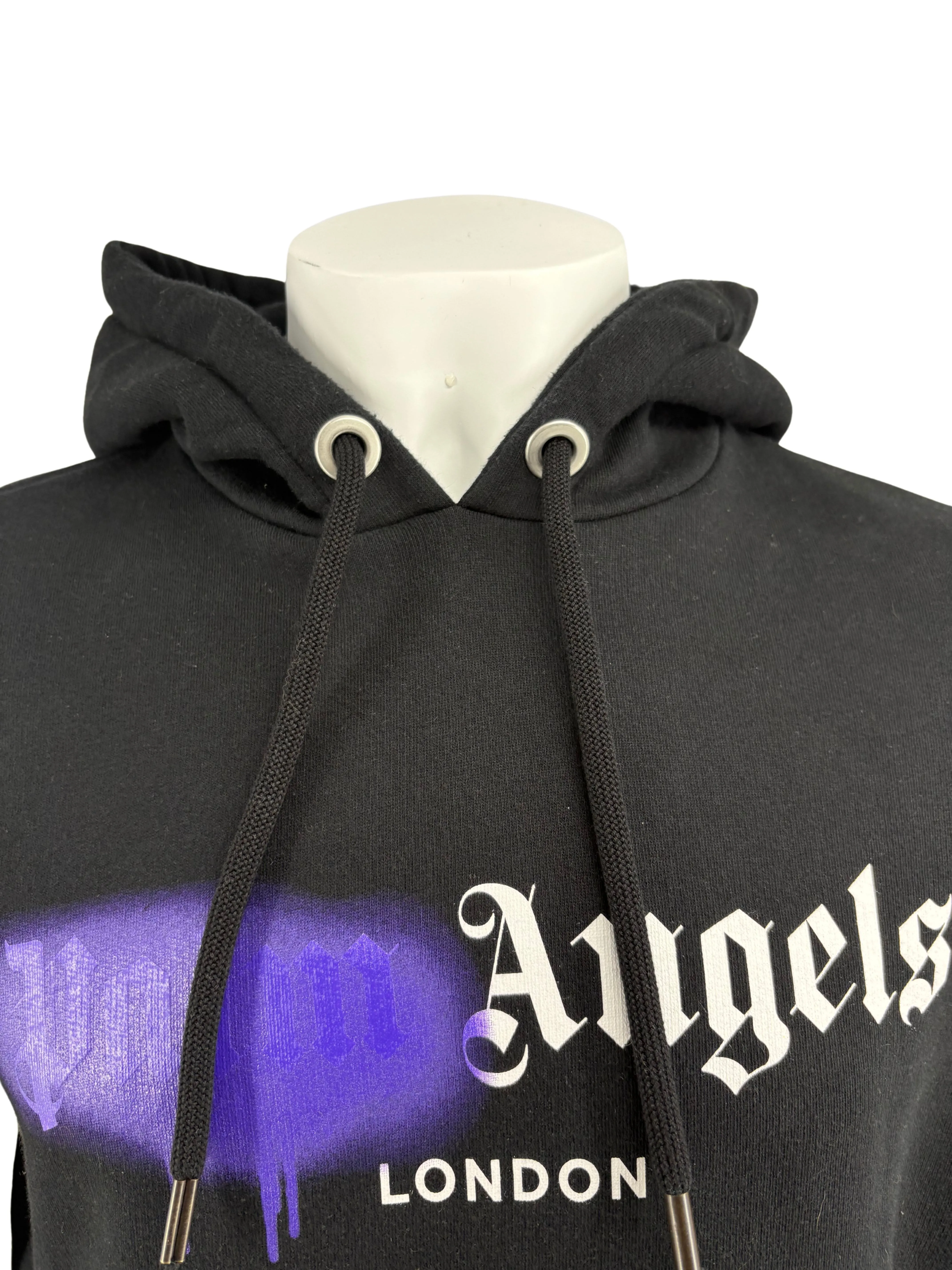 Palm Angels Spray London Hoodie - Black