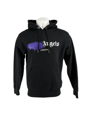 Palm Angels Spray London Hoodie - Black
