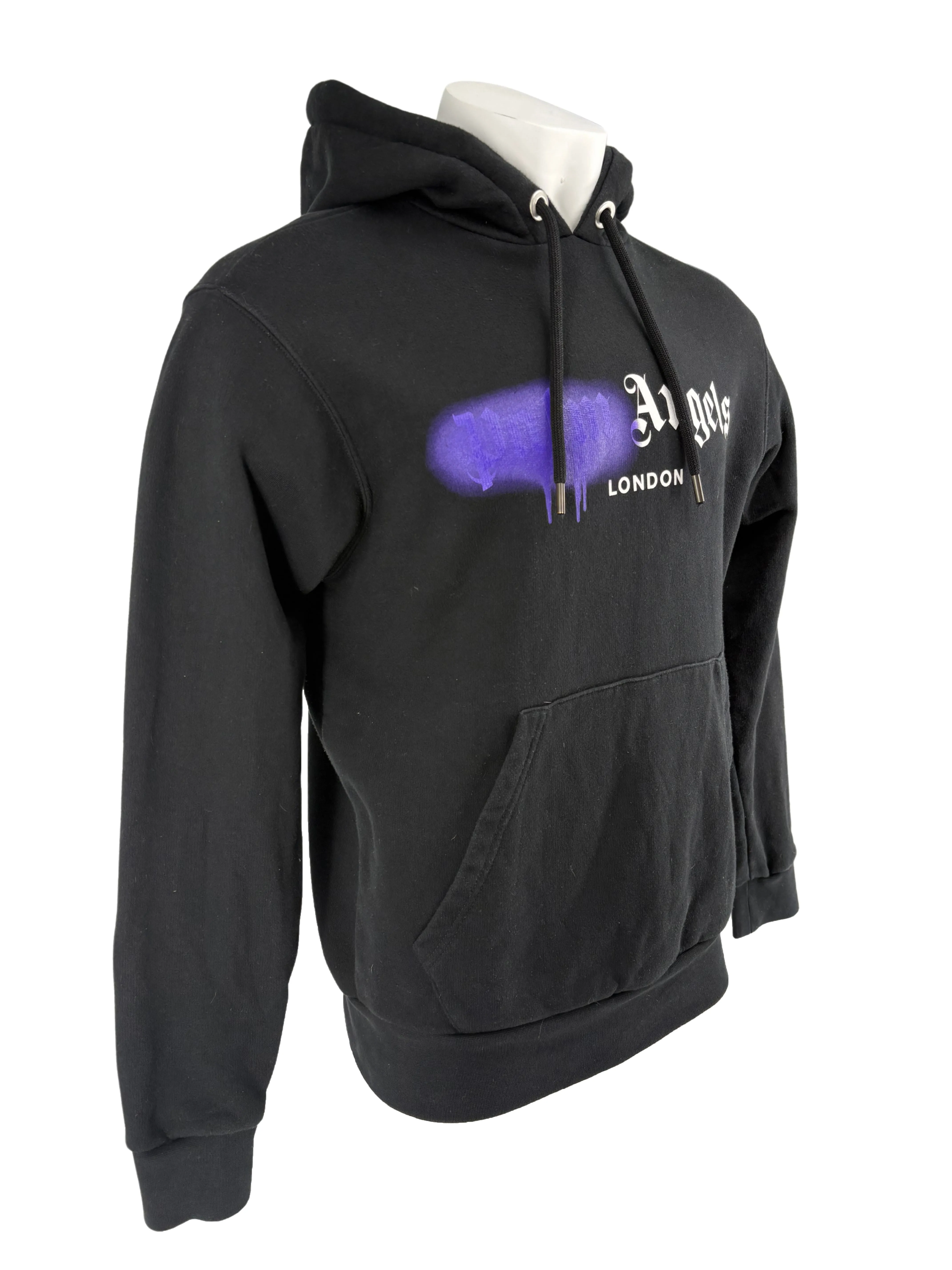 Palm Angels Spray London Hoodie - Black