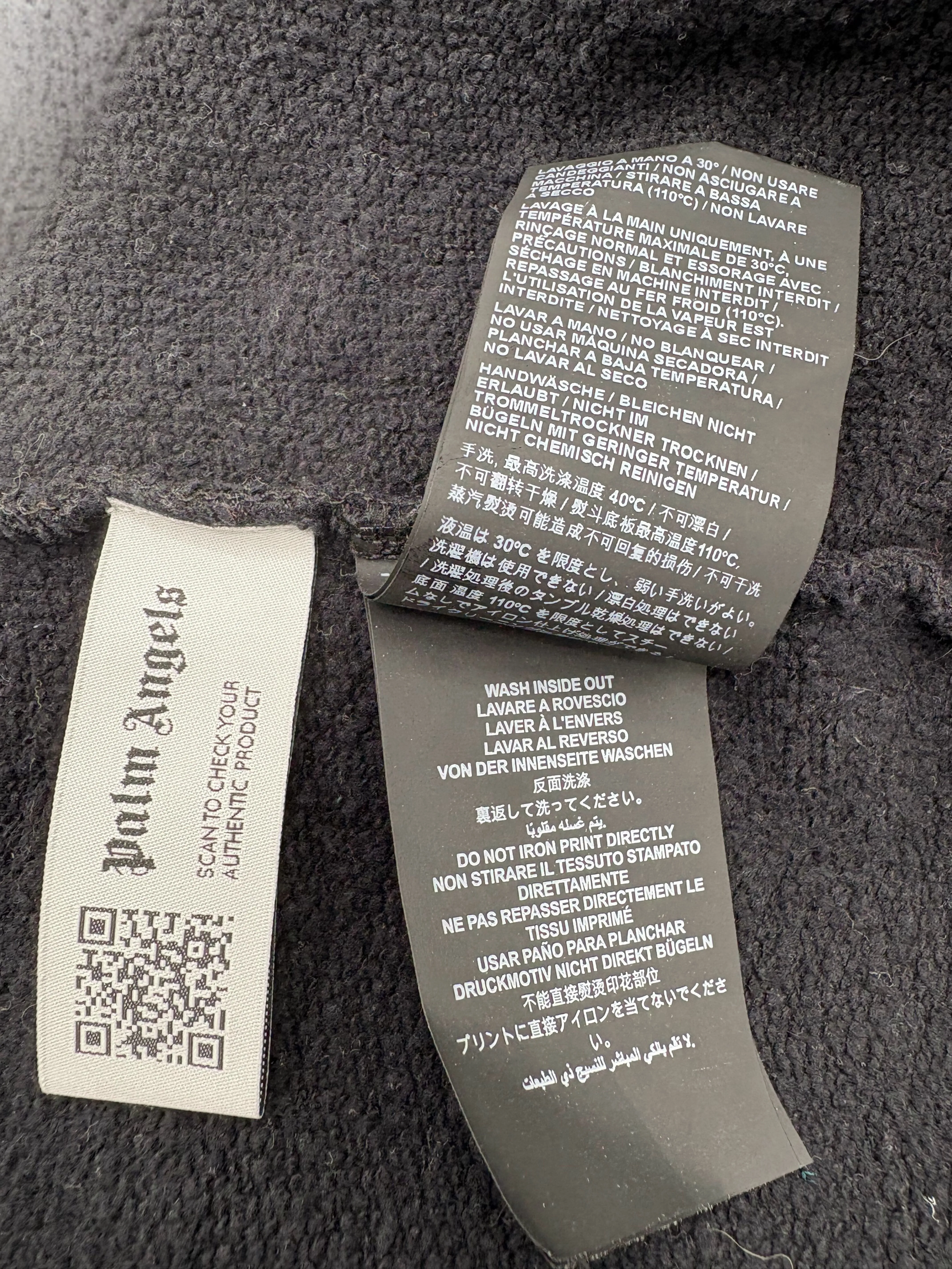 Palm Angels Spray London Hoodie - Black