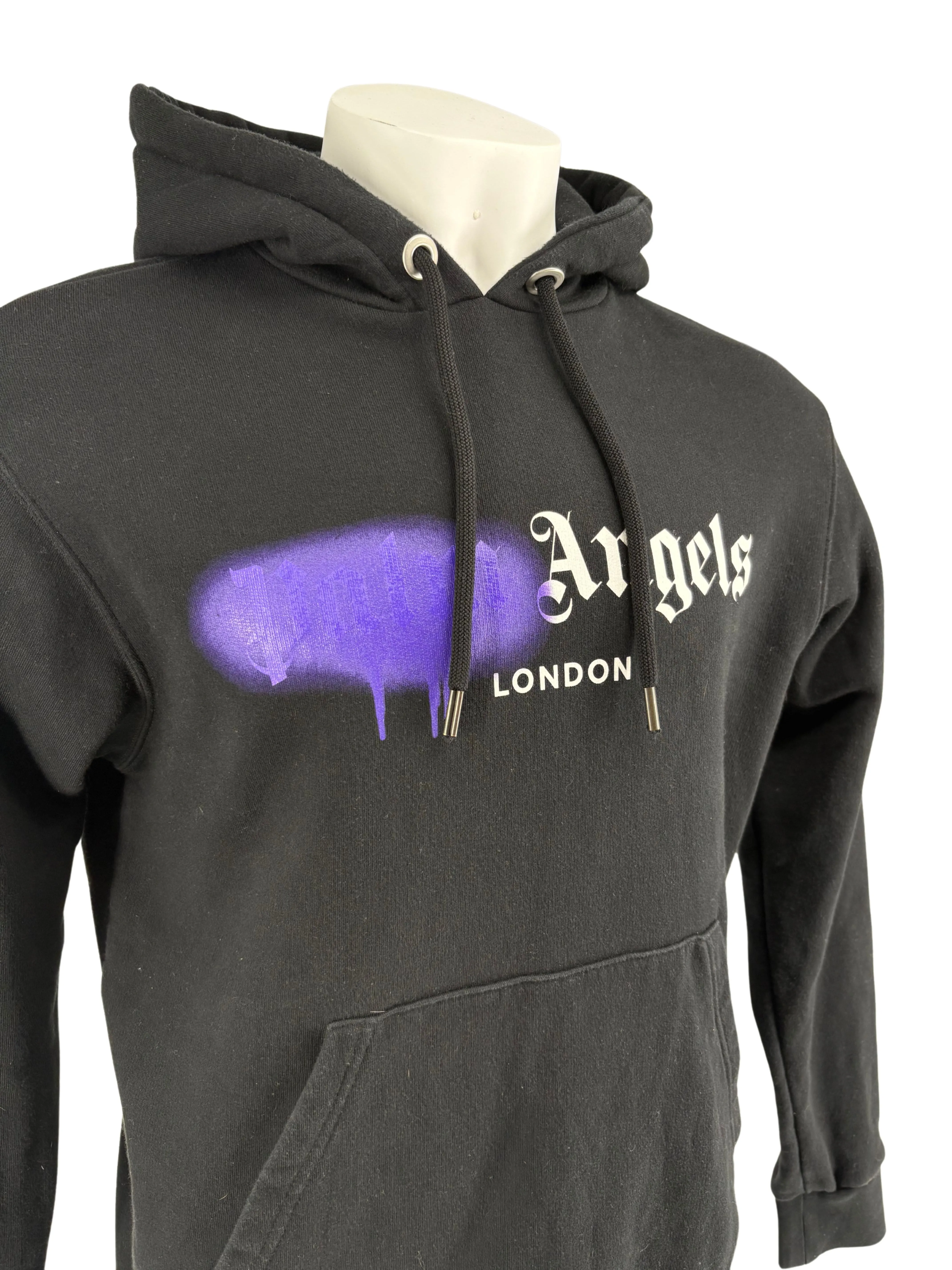 Palm Angels Spray London Hoodie - Black