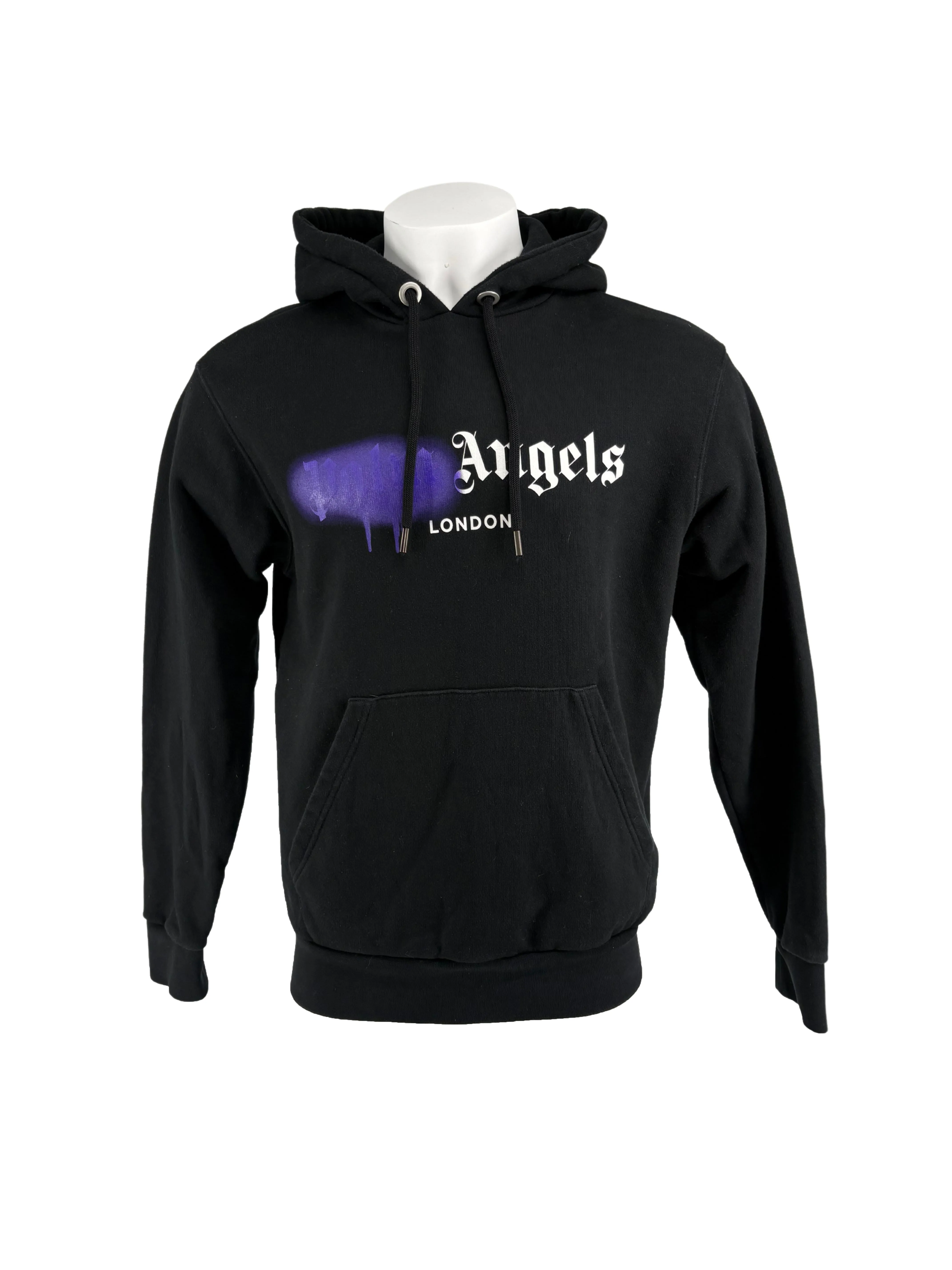 Palm Angels Spray London Hoodie - Black
