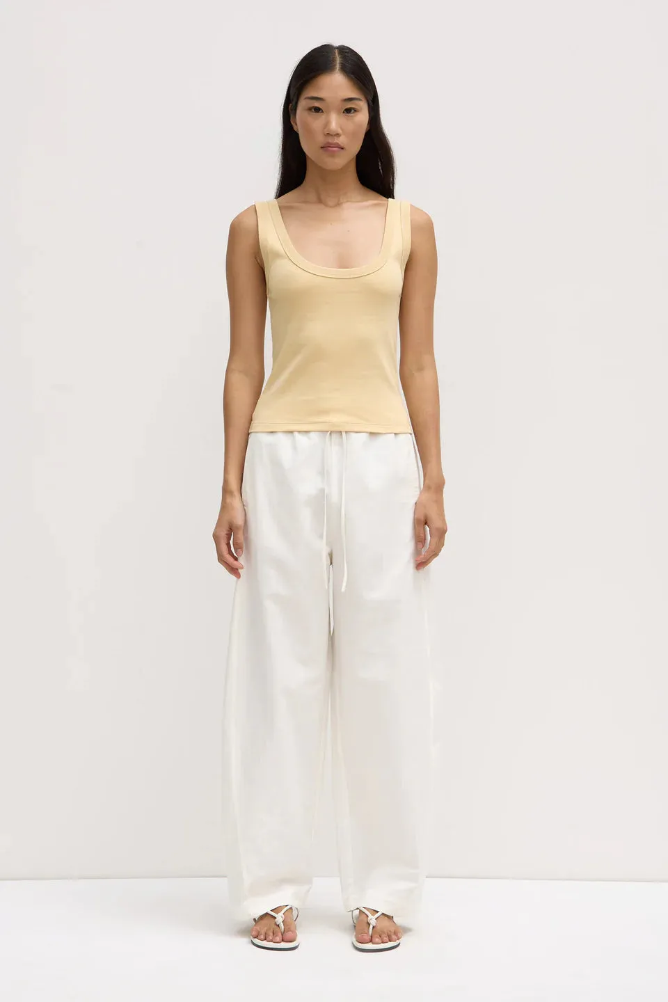 Paulina Scoop Tank Chamomile