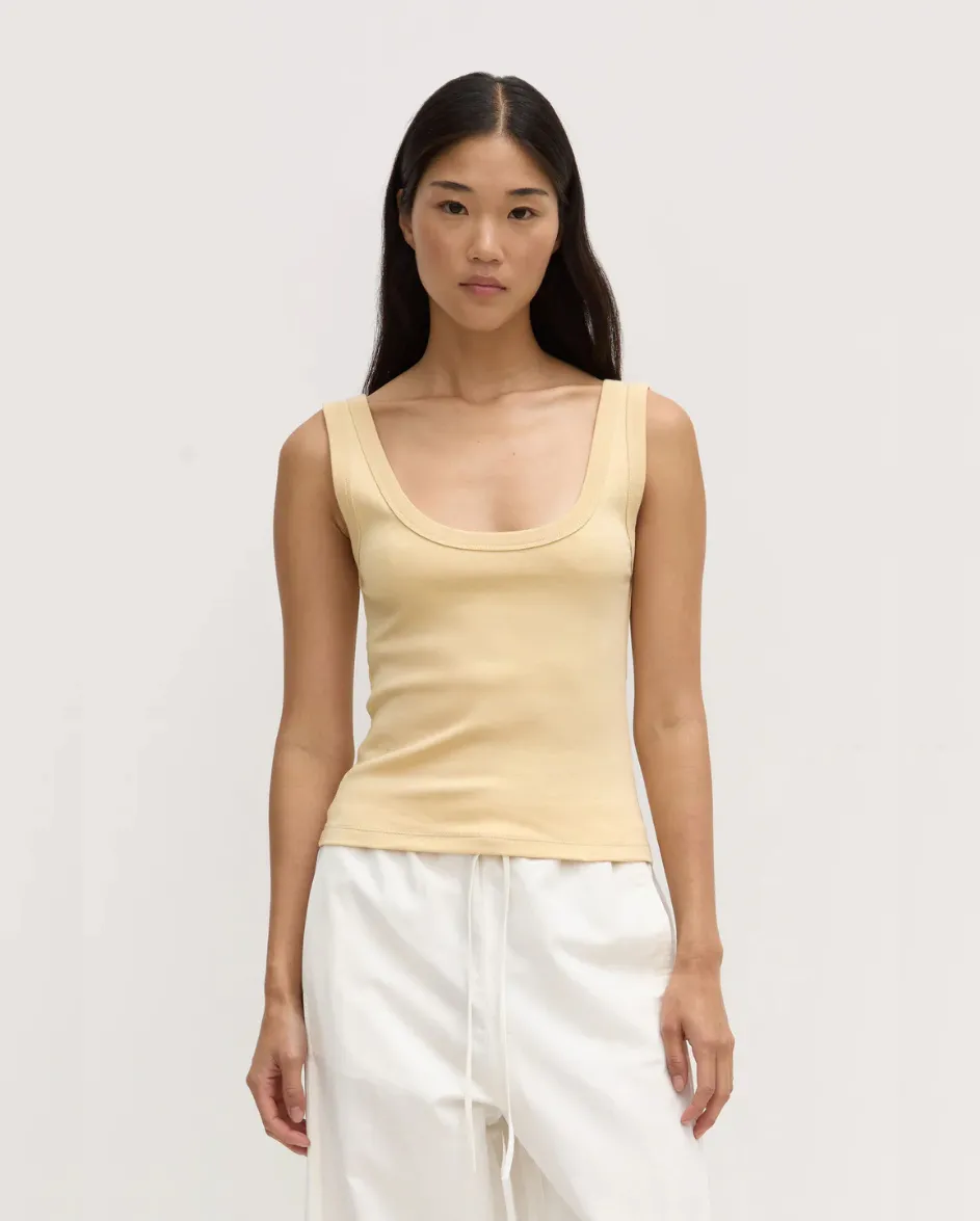 Paulina Scoop Tank Chamomile