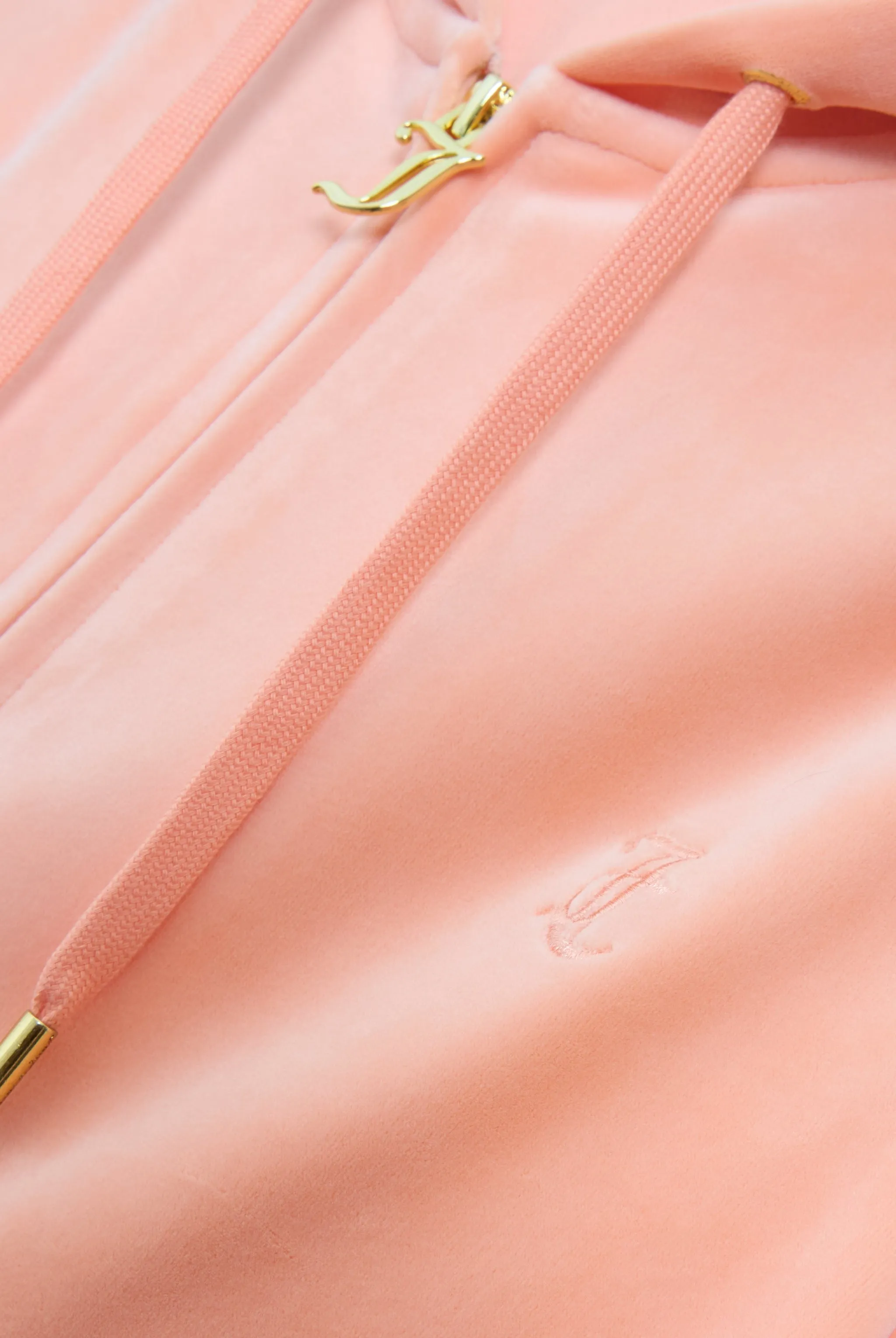 PEACH PINK & GOLD CLASSIC VELOUR ROBERTSON HOODIE