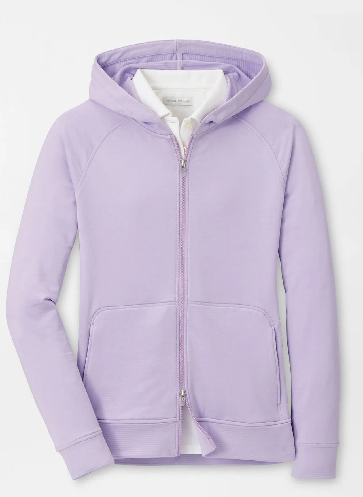 Peter Millar Womens Beaumont Full Zip Hoodie - GARDEN VIOLET