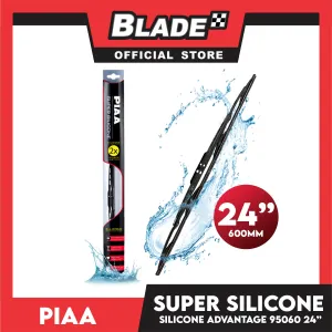 Piaa Wiper Super Silicon 24' 95060 for Ford Ranger, Honda Accord, City, Hyundai Tucson, Kia Carnival, Mitsubishi Outlander, Nissan Cefiro, Suzuki Ciaz, Toyota Avanza, Altis