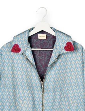 PINK HEART BOMBER JACKET