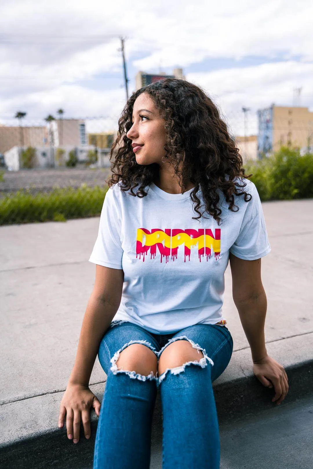 Pink Lemonade Drippin (V3) | White Tee