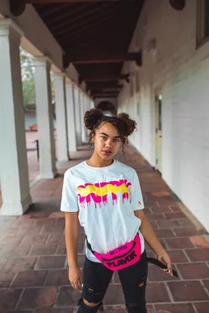 Pink Lemonade Drippin | White Tee