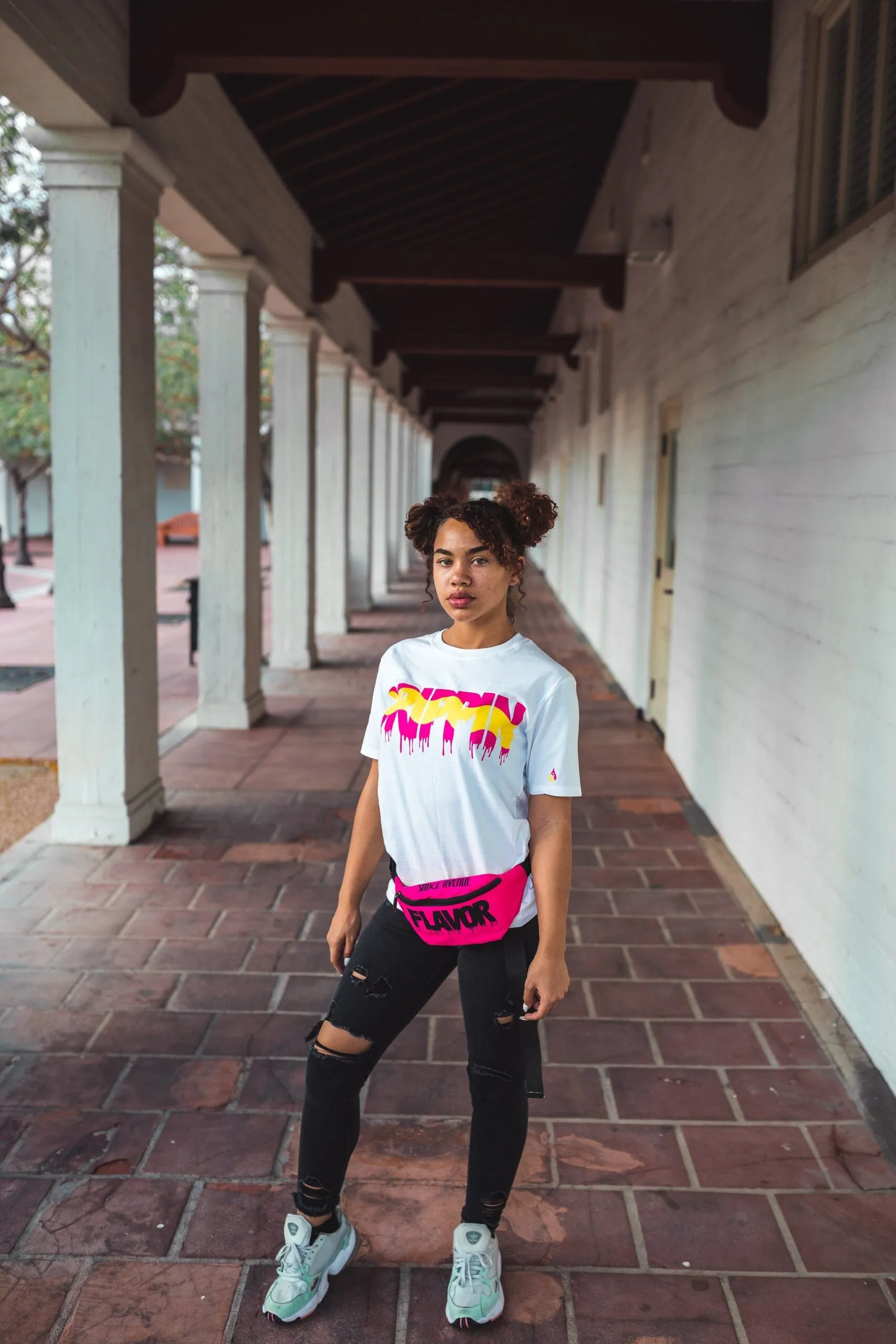 Pink Lemonade Drippin | White Tee