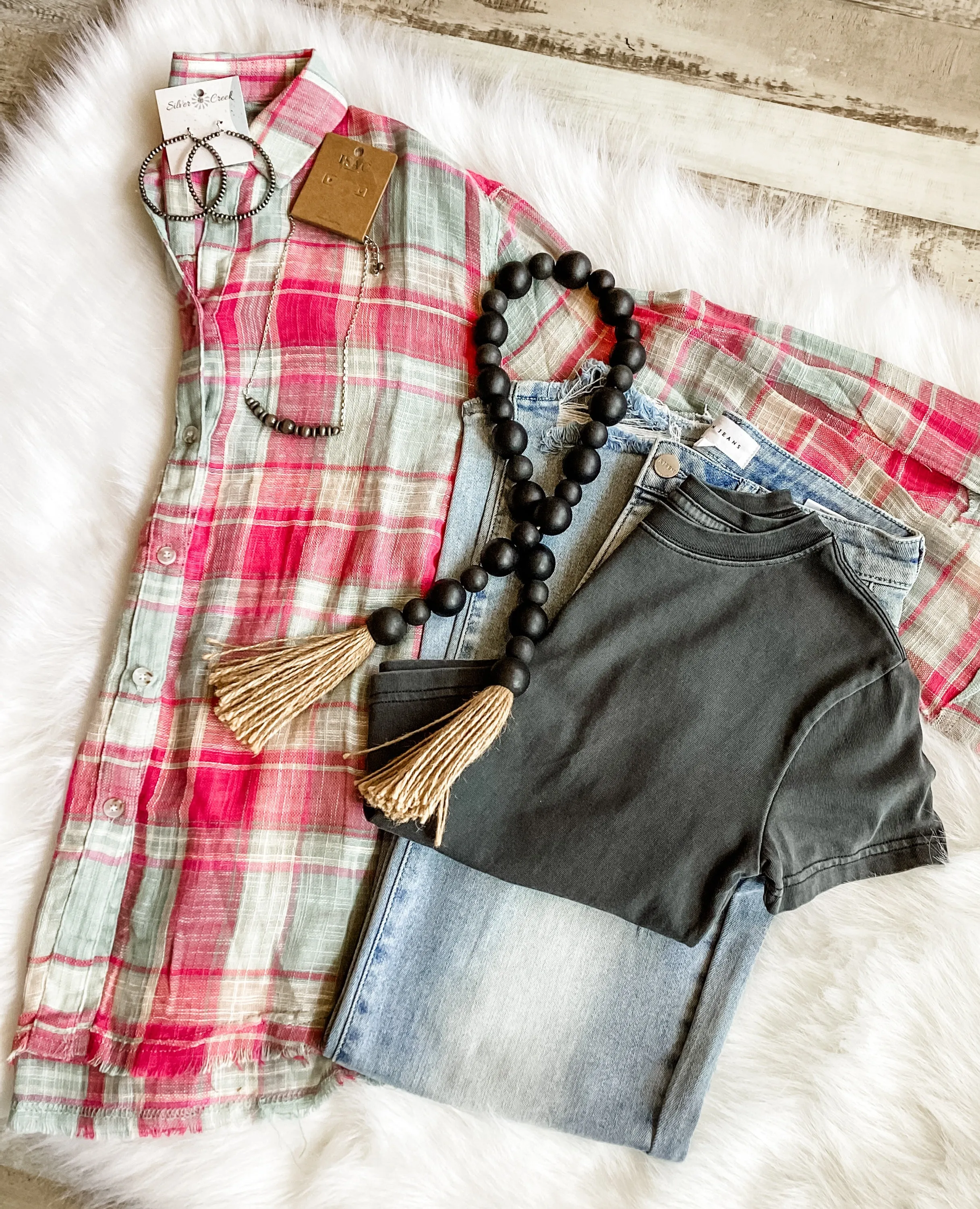 Pink Tide Plaid