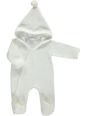 Pixie - Baby grow, throw over with Pom Pom hat