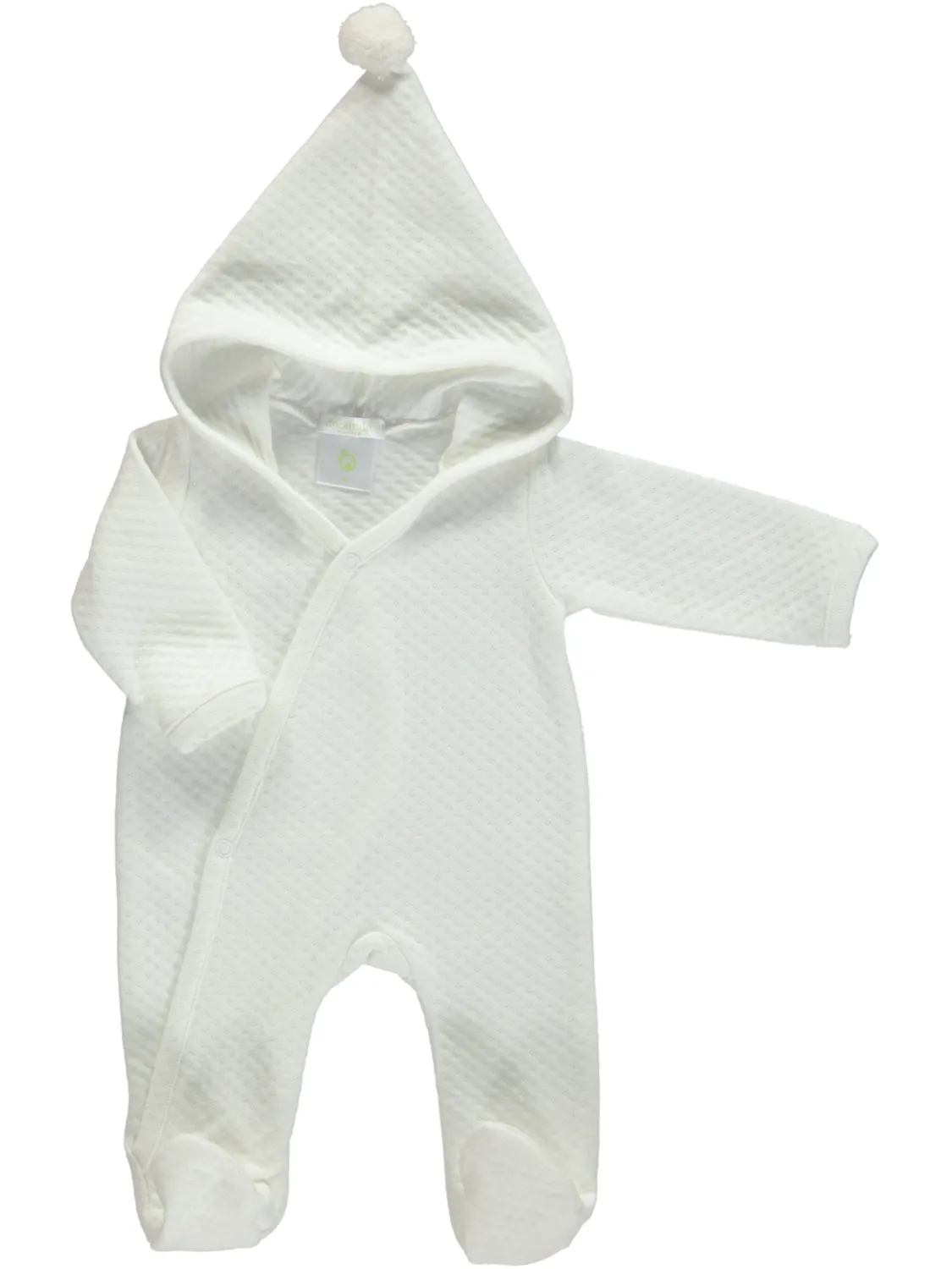 Pixie - Baby grow, throw over with Pom Pom hat