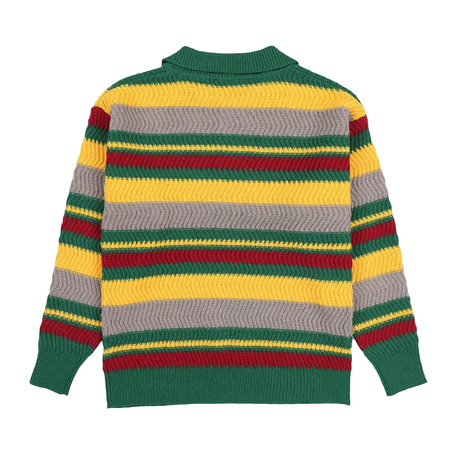 Pleasures Men Cooper Polo Sweater Green