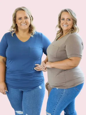 Pocketful of Perfect- Solid Tees (lots of colors!)