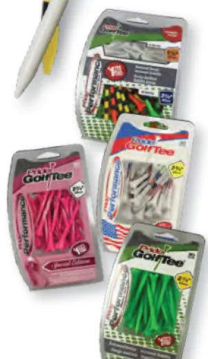Pride Performance Plain Plastic Golf Tees - Packages