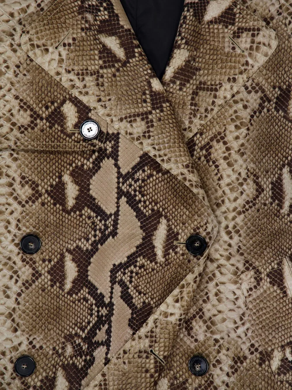 Python-Print Belted Trench