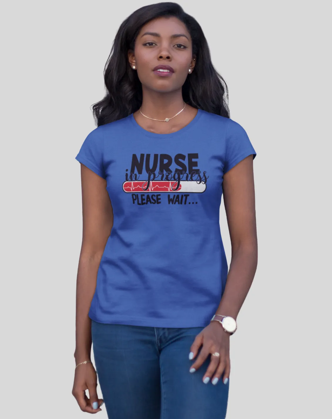 "Nurse in Progress" Women's Fitted Tee