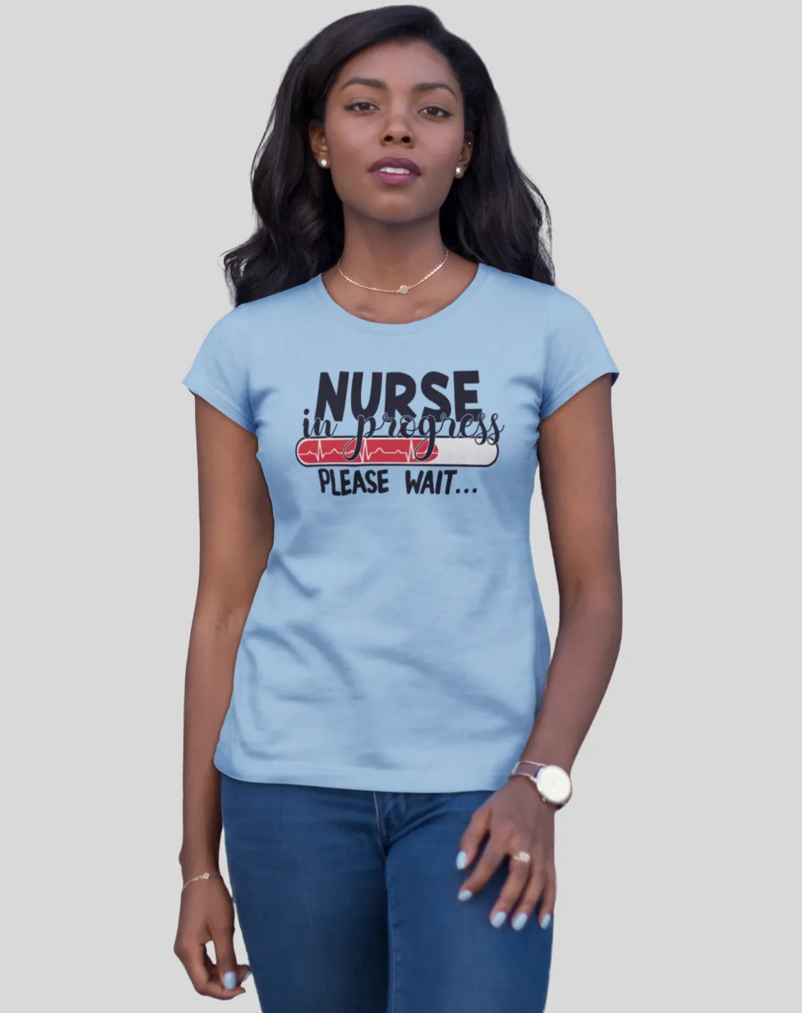 "Nurse in Progress" Women's Fitted Tee