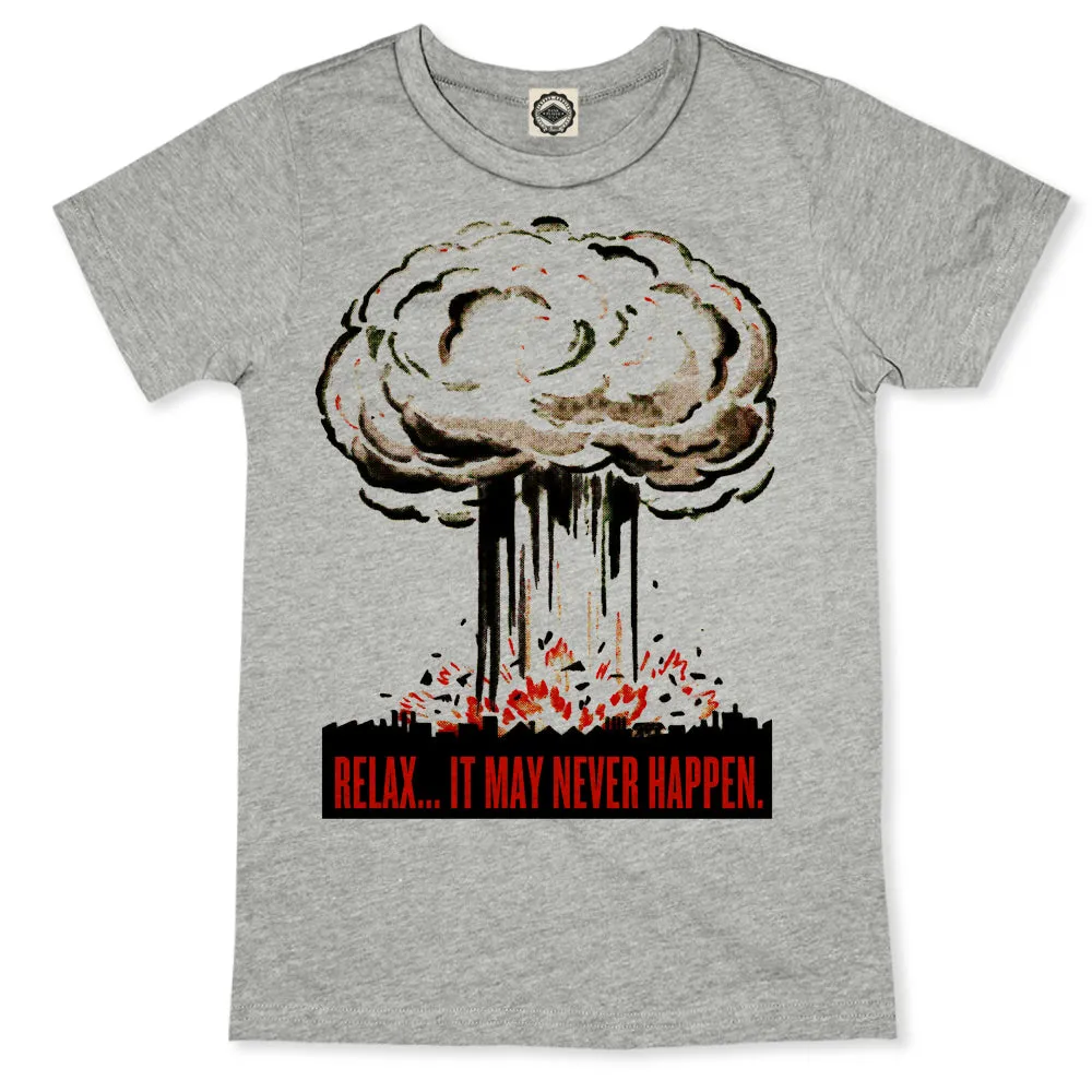 "Relax... It May Never Happen" Civil Defense Men's Tee