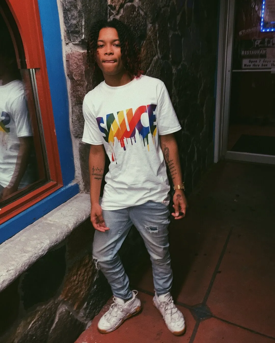 Rainbow Sauce | White Tee