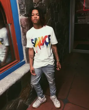 Rainbow Sauce | White Tee