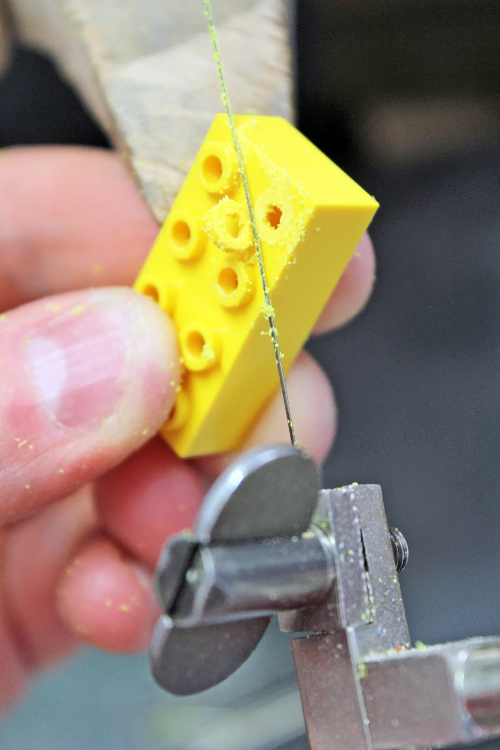 Recycled LEGO® earrings with heart